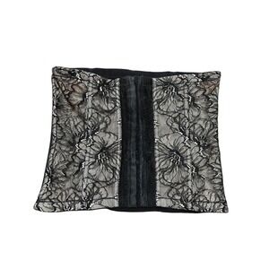 Maidenform Flexees Waist Size L Black Lace Waist Cincher Firm Control Shapewear